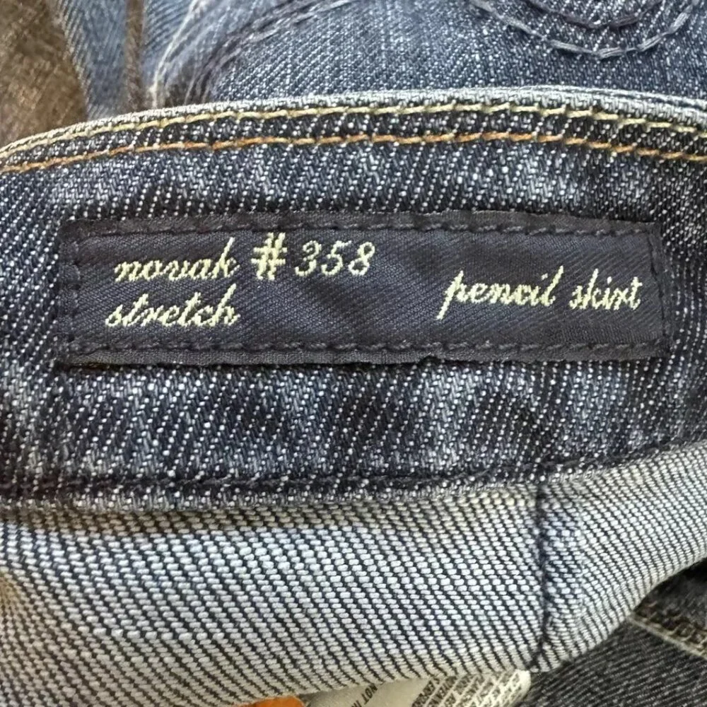 Citizens of Humanity Novak Pencil Skirt Womens 31 Blue‎ Denim Stretch 358-085